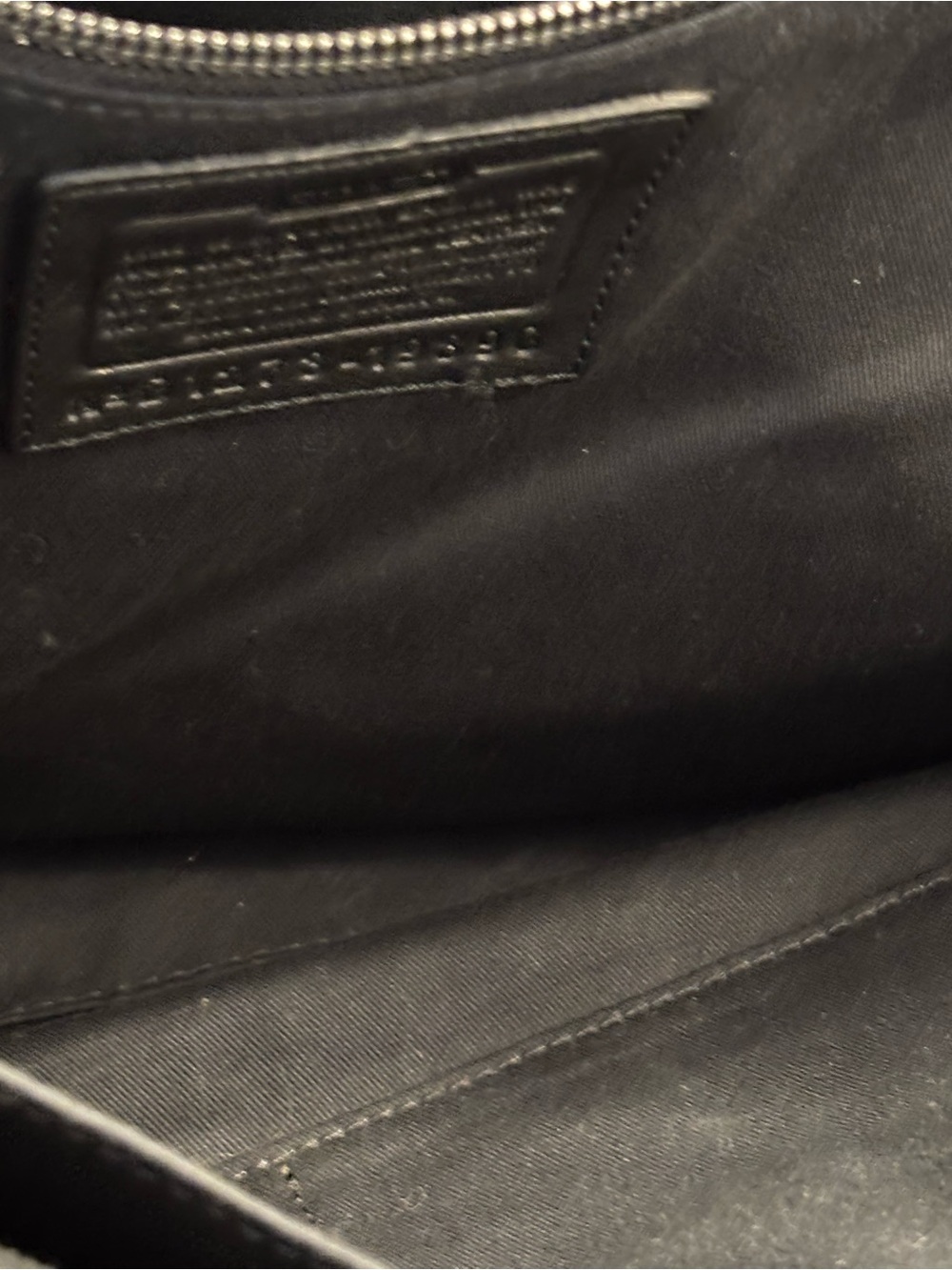 Coach Candace Black Leather Structured Legacy Tote - Picture 6 of 6